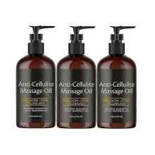 (3PCS) 1-3X 240ml Anti Cellulite Massage Oil Infused with Collagen and Stem Cell Skin Tightening Cellulite Moisturizing Body Essential Oil