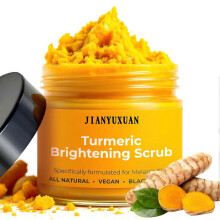 (2pcs) Turmeric Scrub for Dark Spots, Turmeric Exfoliating Body Scrub, Brightening Inner Thighs Bikini Area Underarms, Natural Exfoliating Face