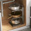 Kitchen Sink Rack, Multi-Layer Pot Rack, Cabinet Storage Rack Multi-Functional Bracket 4
