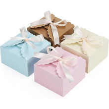 20-pack of flapped square gift boxes - 10x10x6cm/3.94x3.94x2.36\"