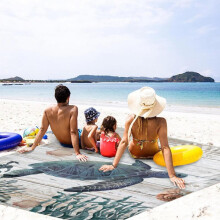 maxiaoxia Beach Mat Sand Free Waterproof Beach Blanket Outdoor Camping Beach Mat Portable Foldable Picnic Mat Spring Wind Mat Ultralight Mat