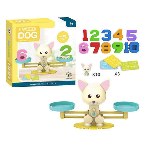 (Yellow) Alphanumeric Balance Scale Children's Education Intellectual Interaction Games