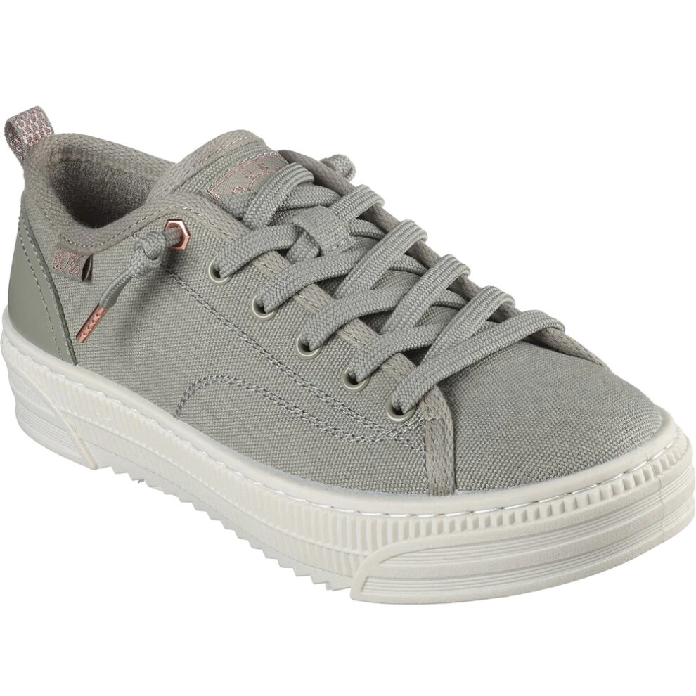 Skechers (4 Uk, Olive) Womens/Ladies Bobs Copa Trainers Green,Multicoloured