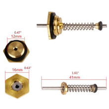 (Silver) 10 Pcs/set OD 12mm 10mm Thimble Gas Boiler Water for Valve For LPG Water Heater Linkage for Valve Replacement Silver