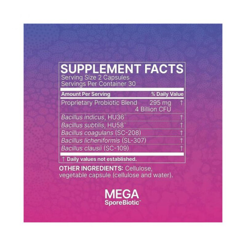 Microbiome Labs MegaSporeBiotic 60 capsules