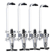 (30ML) 25/30/45ml Wall Mounted Stand 4 Bottle Beer Wine Dispenser Home Bar Pourer Rack