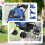 Poussette pliable Oxford Blue pour petits chiens et chats 6