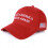 (Red, Adjustable) New Style Red Baseball Cap Solid Color Embroidered Sunshade Sun Protection Cap Breathable Adjustable 1
