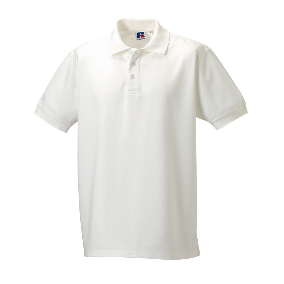 Russell (Xxl, White) Mens Ultimate Classic Polo Shirt
