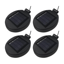 4 Stück Solar-Laternen-Oberteil, LED-Panel, Laternendeckel, Ersatz für Blumen im Freien, DIY-Solar-Blumenlichter, Gartenterrasse