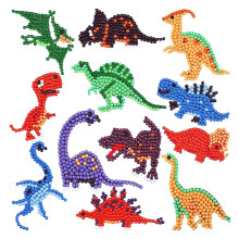 5D Diamant GemäLde Bilder Set für Kinder, Mach Es Selbst, Tier Diamant GemäLde Aufkleber Kit, Kristall Kunst Handwerk für Kinder