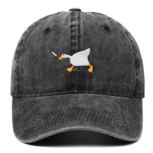 (ROYAL BLUE) Casual Fashion Embroidered Goose Pattern Baseball Cap for Men and Women, City Style Duckbill Hat