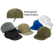 (Adjustable, Green) Waterproof Nylon Mesh Flat Top Baseball Cap for Men Women Outdoor Sports Running Cycling Golf Casual Wear