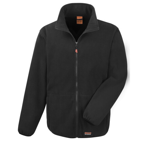 Result (S, Black) Result Work-Guard Mens Heavy Duty Microfleece Work Jacket