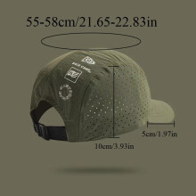 (Gray, Adjustable) Unisex Breathable Baseball Cap Outdoor Windproof Camping Breathable Golf Cap Sun Protection Quick Drying Hiking Hat 1 Pack