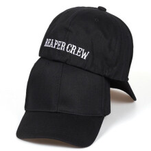 (black, 58-60cm) Black Hats Sons of Anarchy Reaper Crew Fitted Baseball Cap Men Women Embroidered Letters Hip Hop Hat