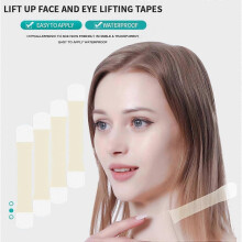 (3 Set) 4Pcs Neck Tape Lifting Invisible Neck Lift Tape Anti-Wrinkle Neck Lifting Tape with 20 Replacement Pads for Neck Firming Lifting