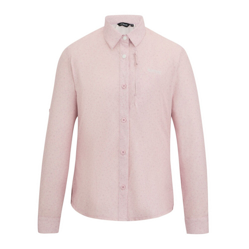 Regatta (16 Uk, Pink Haze) Womens/Ladies Travel Light Petal Anti-Insect Shirt
