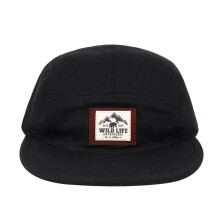 (black, 56-59 cm) WILD LIFE Cotton 5 Panel Baseball Cap Snapback Cap Bone Gorras Originales Hip Hop Hats for Men Women Adjustable