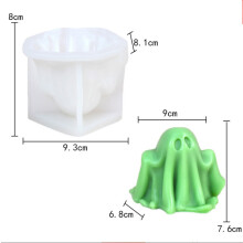 (Ghost-E) Halloween Ghost Mold DIY Pumpkin Ghost Modeling Decoration Crafts Making Silicone Mold For Baking Candle Candy