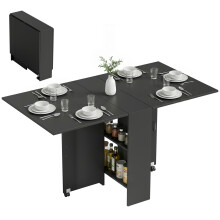 Mesa de Comedor Negro 75 x 140 x 74 cm