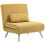 Homcom Sofá Cama Individual Amarillo 80 x 75 x 83 cm 1