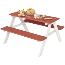 Mesa Picnic infantil Marrón 89 x 79 x 50 cm