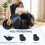 Homcom Sillón Masaje Reclinable Negro 82 x 99 x 103 cm 5
