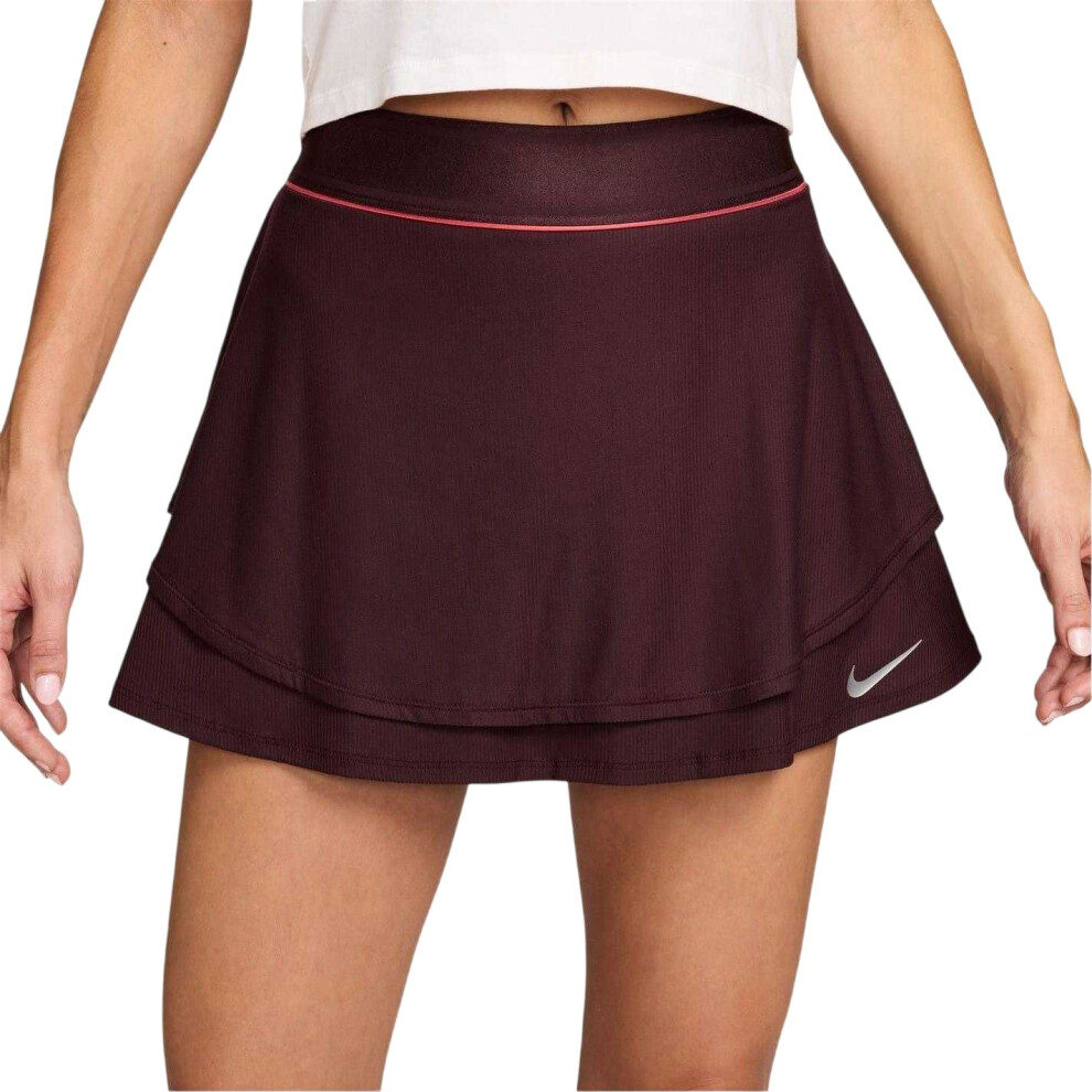 Nike (16 Uk, Burgundy) Womens/Ladies New York Grand Slam Fitted Skirt Red,Multicoloured