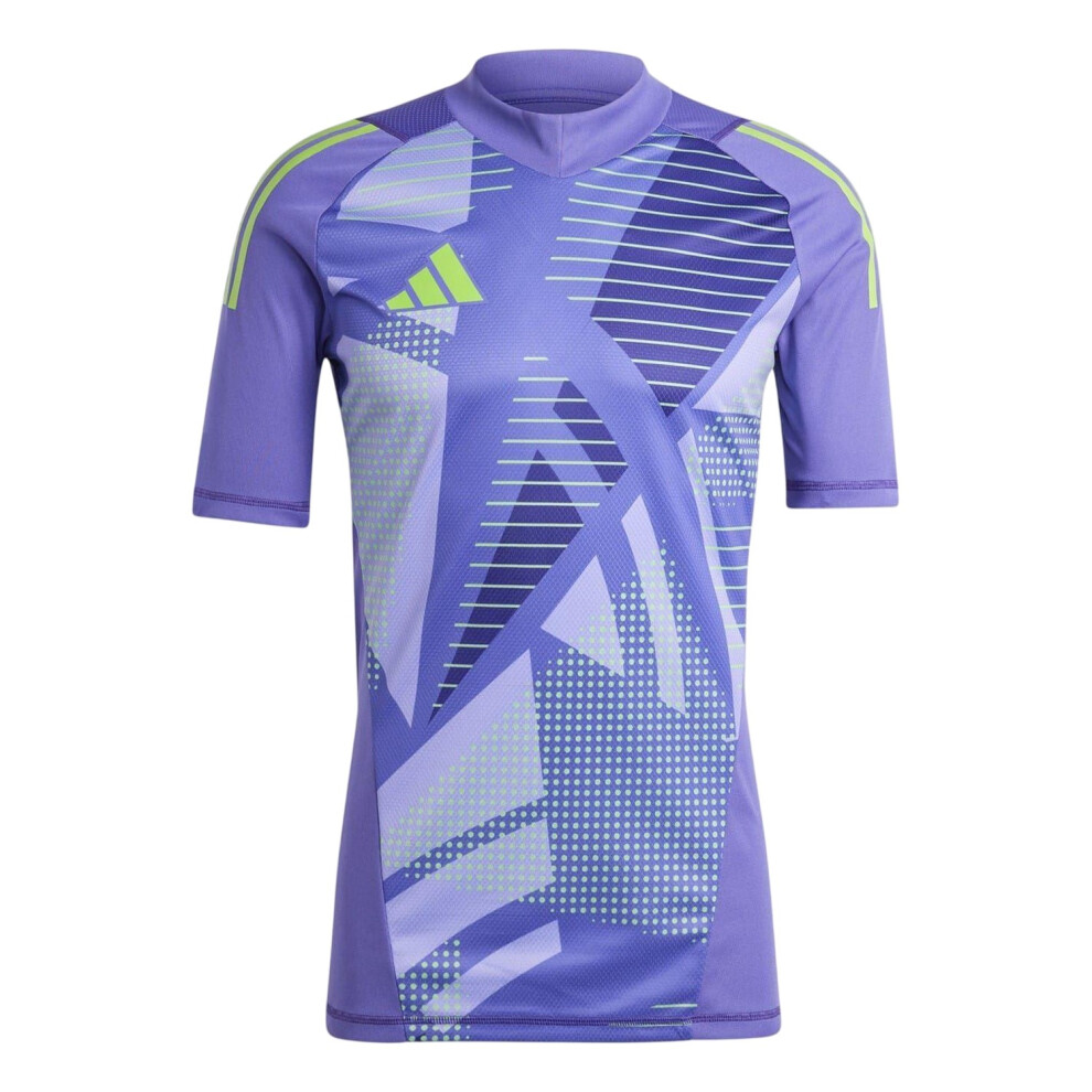 Adidas (L, Purple) Mens Tiro 24 Geometric Slim Goalkeeper Jersey