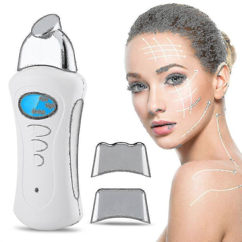 3 In 1 Galvanic Spa Microcurrent Facial Massager for Wrinkle Removal, Pore Tightening & Face Lifting Skin Care Tool