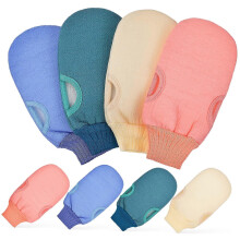 Gants exfoliants pour le corps, élimination des peaux mortes, gants de bain réutilisables, 8 paires