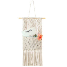 Beige Modern Woven Wall Hanging Tapestry Art Decor for House Apartment