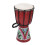 4 Inch Red Hand-Painted Beginner Djembe - Classic African Style Drum 1