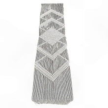 Nordic Macrame Table Runner Handwoven Hollow-Out Tassels Bohemian Rustic Tapestry Tablecloth Cover Decor