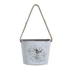 Wall Hanging Planter Plant Pot Flower Basket Garden Succulent Container Metal Iron Flower Holder Home Balcony Decoration
