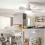 LED Ceiling Fan Light Dimmable Living Room Lamp Remote Control Color Changing 4