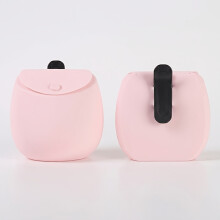 (pink color) Dog Training Silicone Treat Pouch Magnetic Closure Belt Clip Portable Snack Outdoor Walking Hiking Training Small Medium Puppy