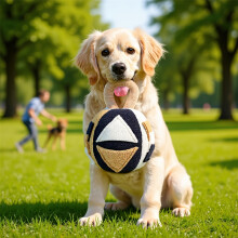 (Dark Apricot) Dog Happy Planet Interactive Bite Ball Durable Chew Dogs Encourages Active Play Relieves Boredom Suitable Small Medium Large Dog