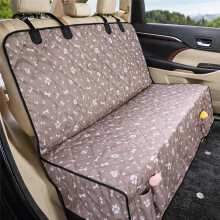 (Gray) Anti Scratch Wear Resistant Pet Car Seat Cover Mat With Storage Vehicle Travel Daily Protection Gear Outdoor Use Accessories