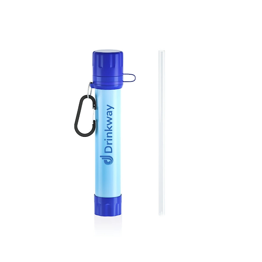 Photos - Climbing Gear  Personal Water Filter Straw Outdoor Portable Filtration Emergency Survival Gear Water Solutions Tactical Gear for Hik(Blue)