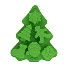 (Tree Shape) Christmas Silicone Molds No Stick Silicone Cake Baking Molds for Making Handmade Chocolate Candy Soap Candles Cake Ice Cubes