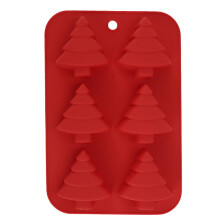 (Red-B) Christmas Silicone Molds No Stick Silicone Cake Baking Molds for Making Handmade Chocolate Candy Soap Candles Cake Ice Cubes