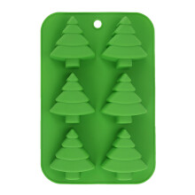 (Green-B) Christmas Silicone Molds No Stick Silicone Cake Baking Molds for Making Handmade Chocolate Candy Soap Candles Cake Ice Cubes