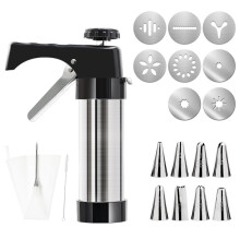 (Kit-B) Complete Churro Maker Machine Stailness Steel Churrro Gun Kit for Cake Dessert DIY Maker Cookie Press Spain Churro Machine