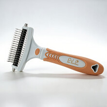 (Orange) Premium Stainless Steel Pin Rake Comb Pet Grooming Tool Detangling Brush For Medium Large Dogs Cats Hair Care Accessories Use