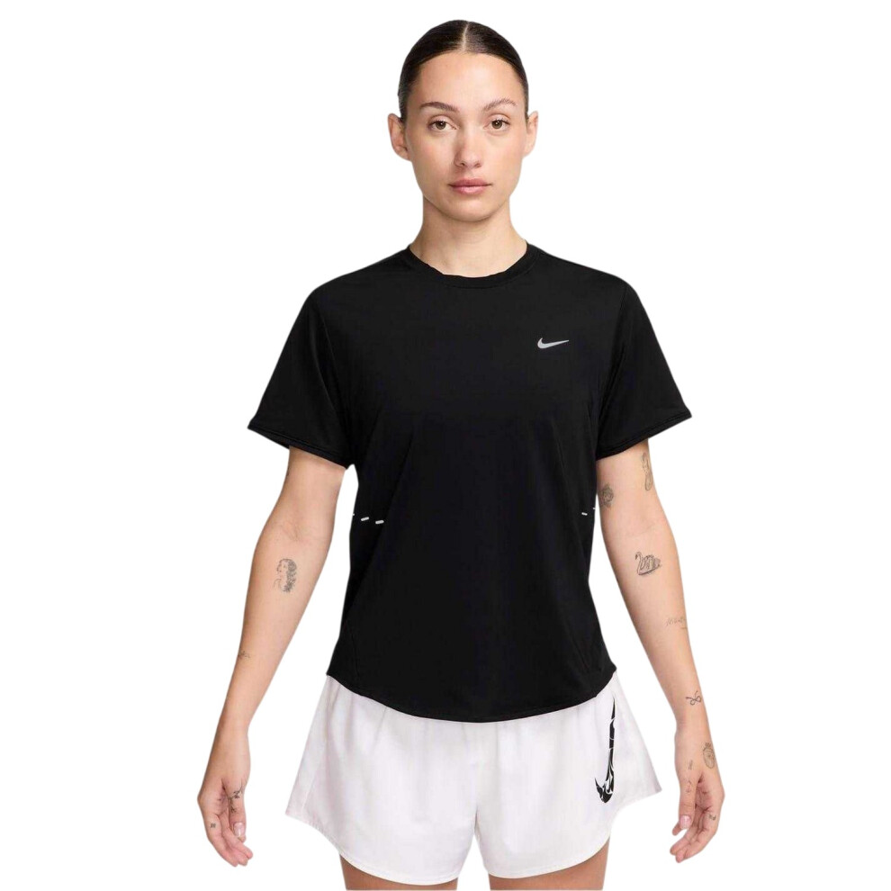 Nike (10 Uk, Black) Womens/Ladies Swift Dri-Fit Running T-Shirt