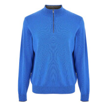 (M, Lapis Blue) Callaway Mens Knitted Funnel Neck Sweater Top