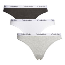 (14 UK, Grey) Calvin Klein Womens/Ladies Carousel Briefs (Pack of 3)