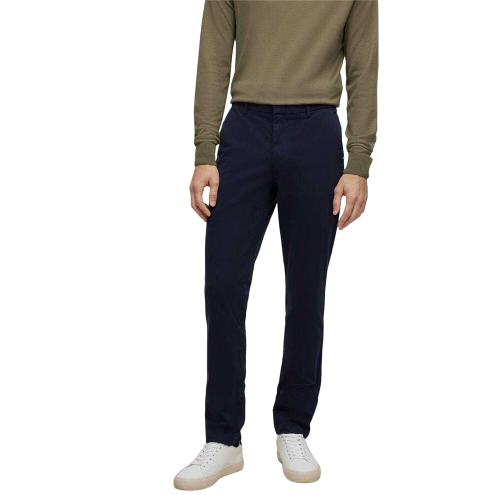 Hugo Boss (32R, Dark Blue) Mens Kaiton Slim Chinos
